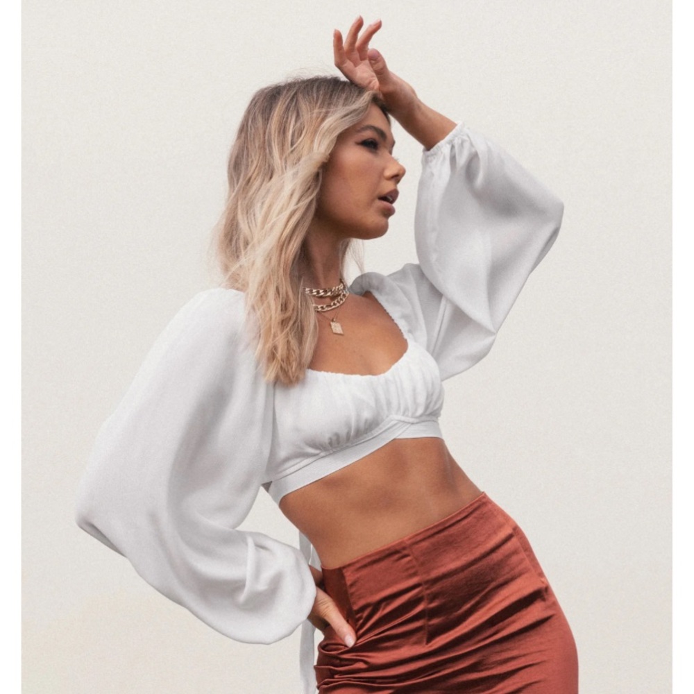 Princess Polly - White Crop Chrissy Top - 6